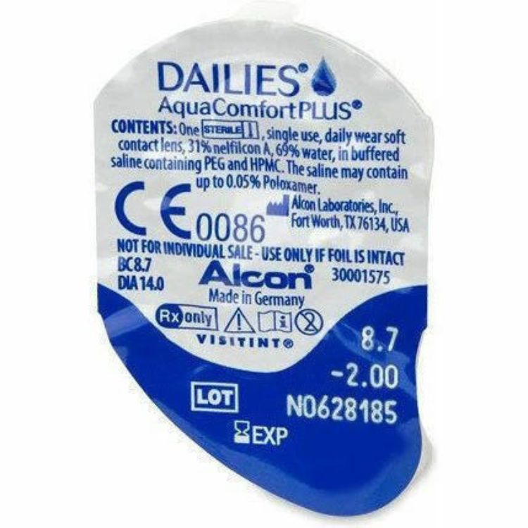 Picture of DAILIES AquaComfort Plus Alcon Daily Lenses 90 Pack
