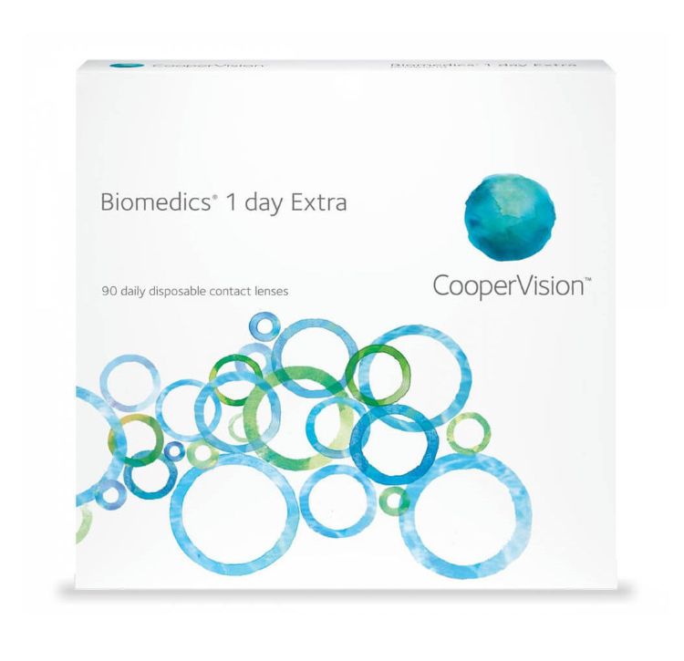 Εικόνα της Cooper Vision Biomedics 1 Day Extra Μυωπίας  Ημερήσιοι  90τμχ
