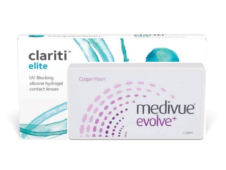 Εικόνα της Cooper Vision Clariti Elite (Medivue)  Φακοί Μυωπίας Μηνιαίοι 3τμχ